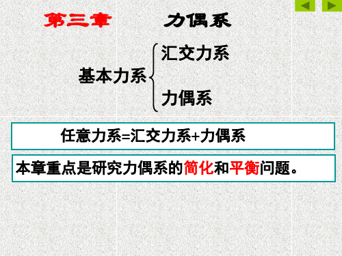 第三章 力偶系