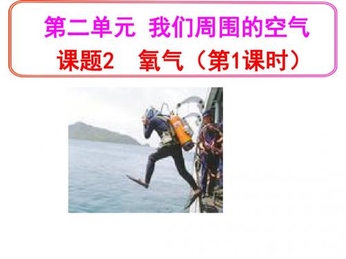 人教版九年级化学上册 第二单元课题2 氧气(共19张PPT)