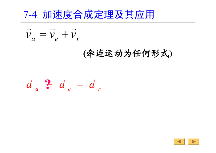 理论力学课件  加速度合成定理及其应用