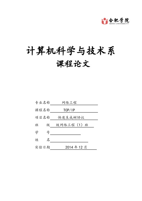 TCP-IP论文合肥学院0
