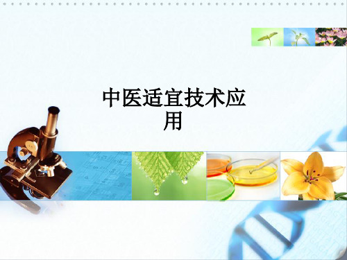 中医适宜技术应用ppt课件