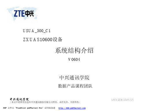 31USUA_300_C1 ZXUAS10600设备系统介绍
