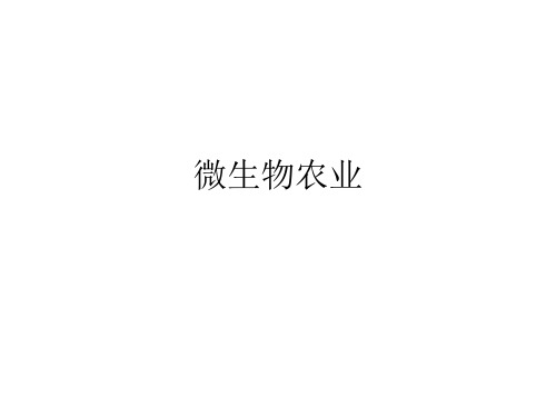 微生物农业