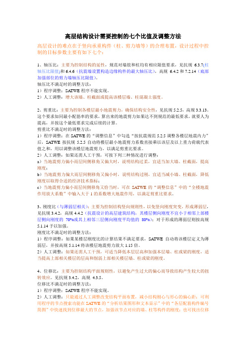 高层控制参数