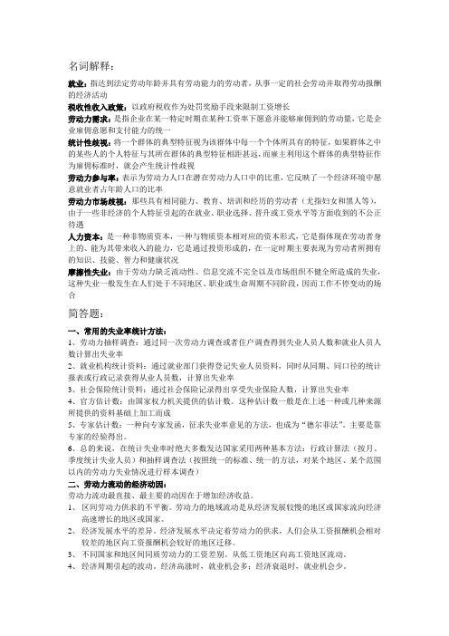 劳动经济学