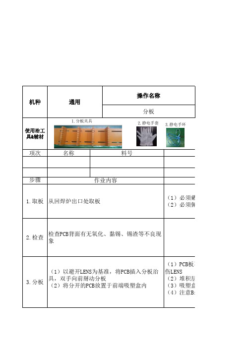 分板作业指导书