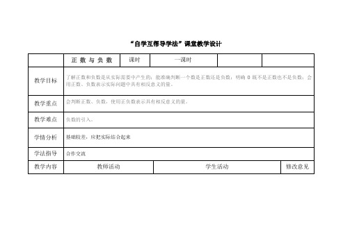 人教2011版初中数学七年级上册《第一章 有理数 1.1 正数和负数 正数、负数以及0的意义》教案_77