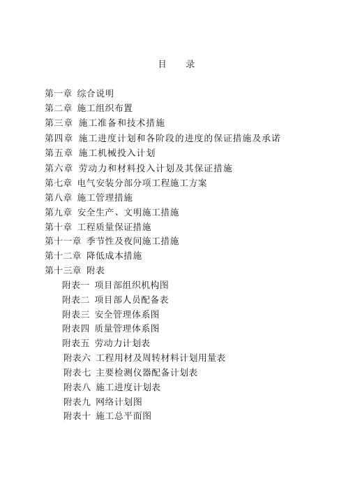 四褐山小区零星工程施工方案(技术标)