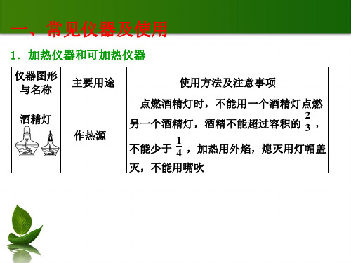 化学实验常用仪器和基本操作PPT课件