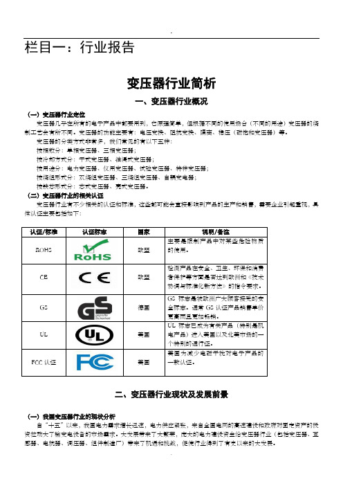 2019栏目一行业报告