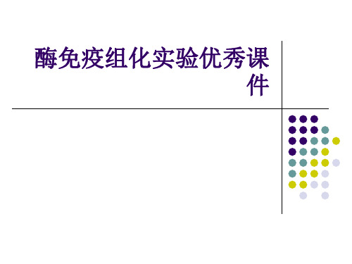 酶免疫组化实验优秀课件