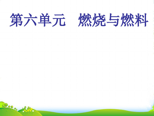 鲁教版九年级上册化学 6.1 燃烧与灭火 课件 (共17张PPT)
