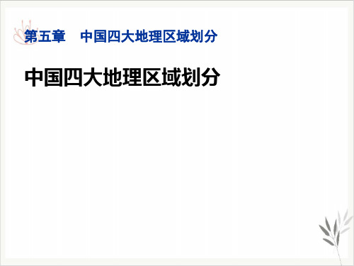 中国四大地理区域划分课件新教材