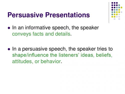 Persuasive Presentations