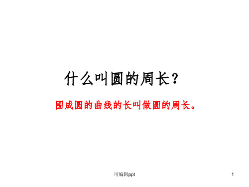 圆的周长练习课ppt课件