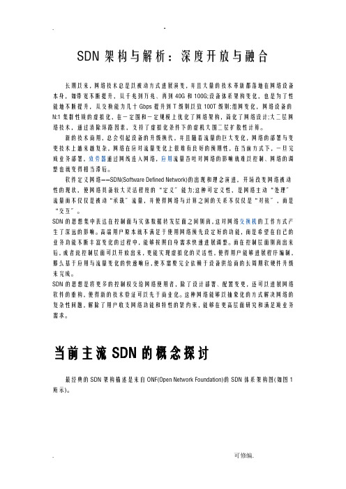 SDN架构及解析