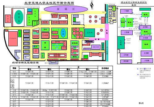 校园平面图及报到位置图运输设备教学馆市公开课金奖市赛课一等奖课件