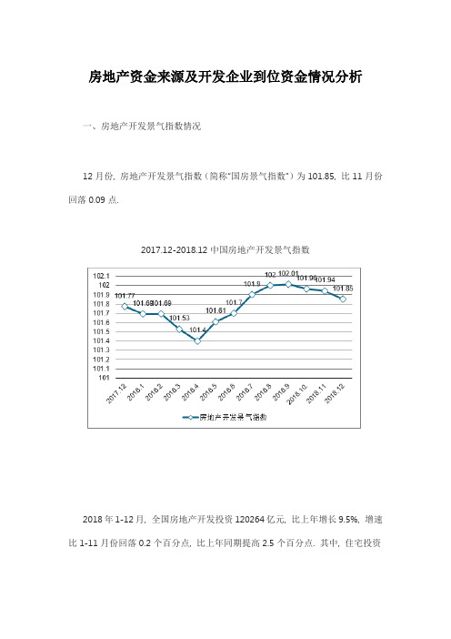 房地产资金来源及开发企业到位资金情况分析