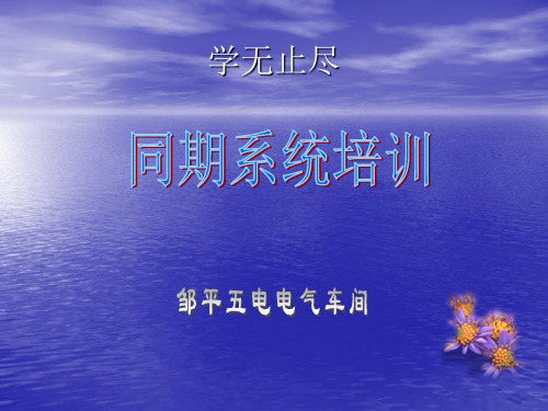 同期系统培训