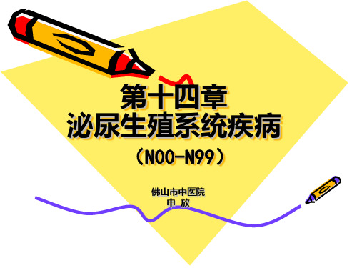 08ICD-10第十四章：泌尿生殖系统疾病-2013