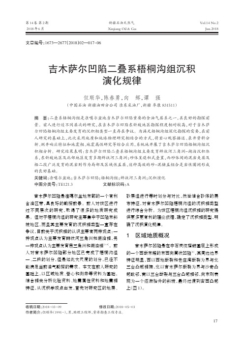 吉木萨尔凹陷二叠系梧桐沟组沉积演化规律