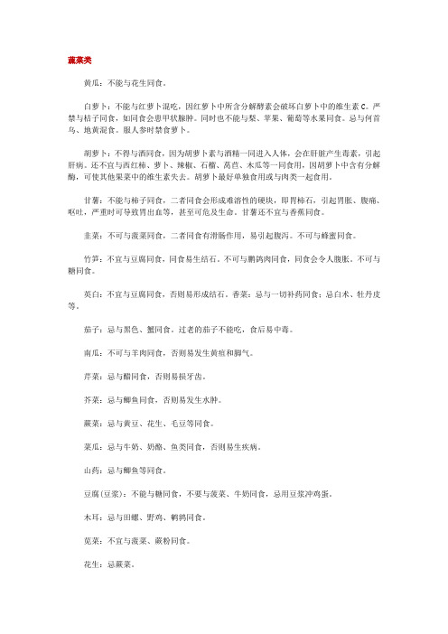 食品禁忌