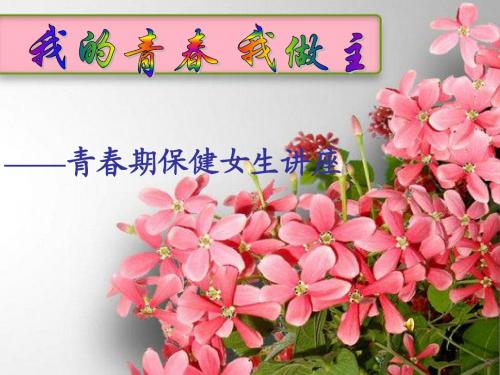 我的青春 我做主