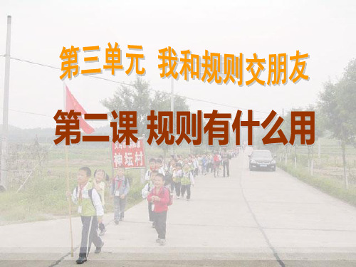 《规则有什么用》我和规则交朋友PPT课件2