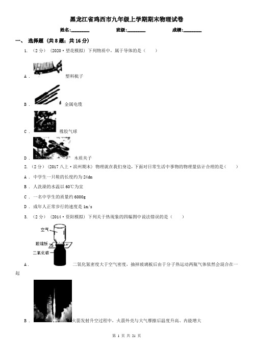 黑龙江省鸡西市九年级上学期期末物理试卷