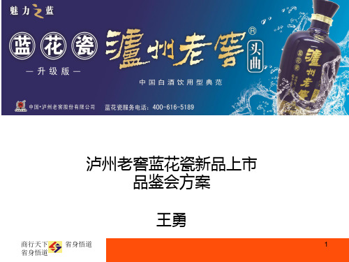 新品上市品鉴会方案 PPT课件