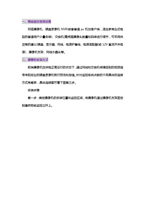 网络视频监控系统安装图解v