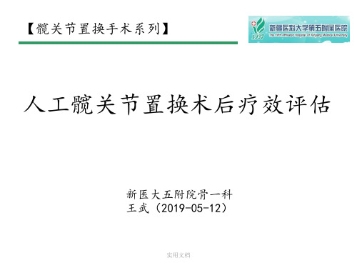 人工髋关节置换术后疗效评估