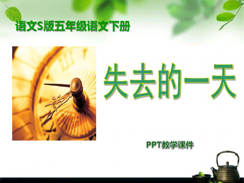 语文五下《失去的一天》精品课件