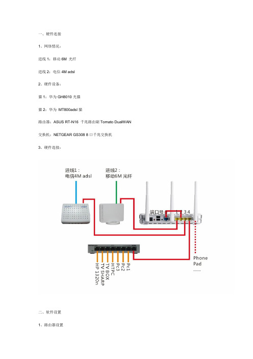ASUS N16 双线多拨 叠加教程(Tomato DualWAN)
