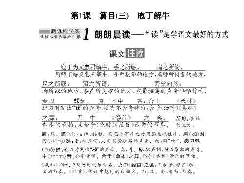 第1课 篇目(三) 庖丁解牛
