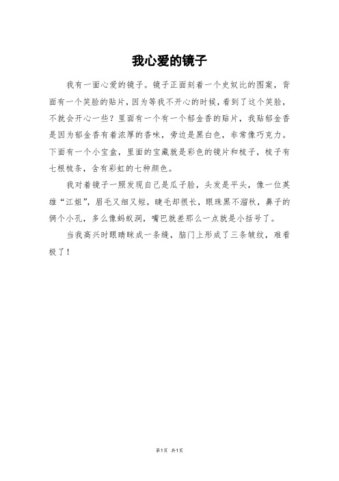 我心爱的镜子_五年级作文