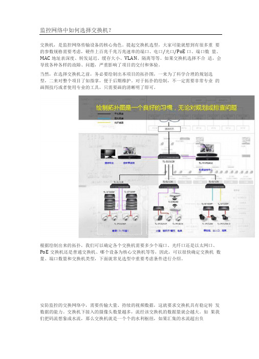 视频监控网络中如何选择交换机