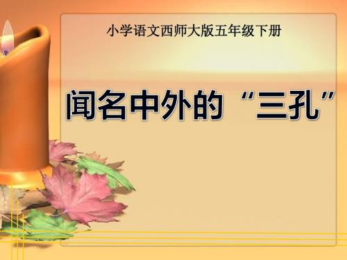 闻名中外的“三孔”-PPT精品教学课件2