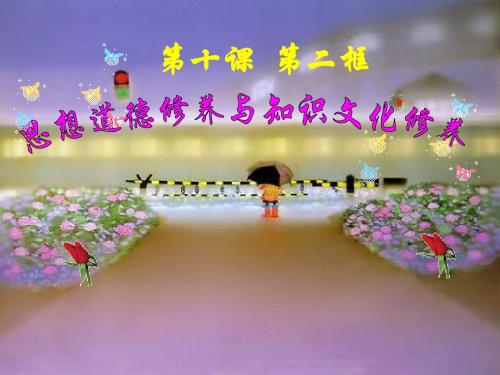 思想道德修养与知识文化修养