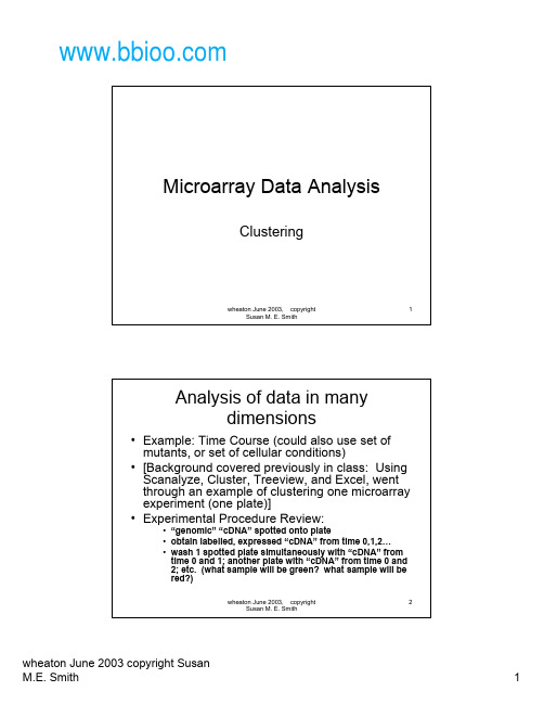 微阵列数据分析(Microarray Data Analysis)