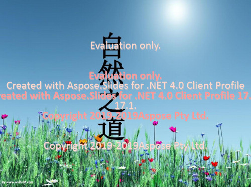 人教版四年级语文下册自然之道ppt 40页PPT