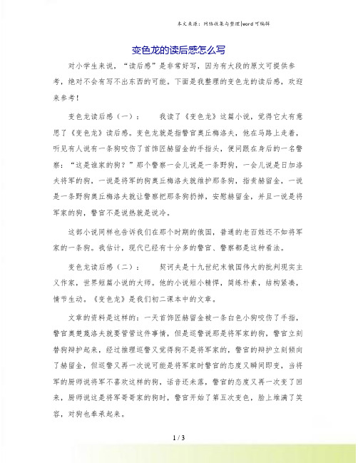 变色龙的读后感怎么写.doc