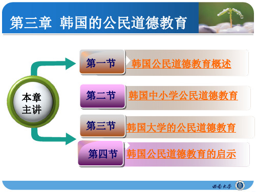 第三章  韩国的公民道德教育1