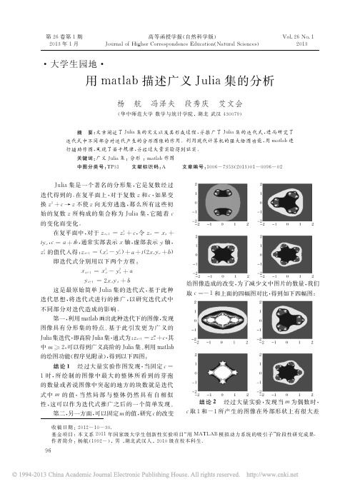 用matlab描述广义Julia集的分析_杨航