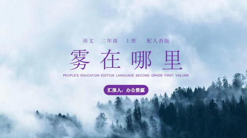 《雾在哪里》人教版二年级上册语文PPT课件