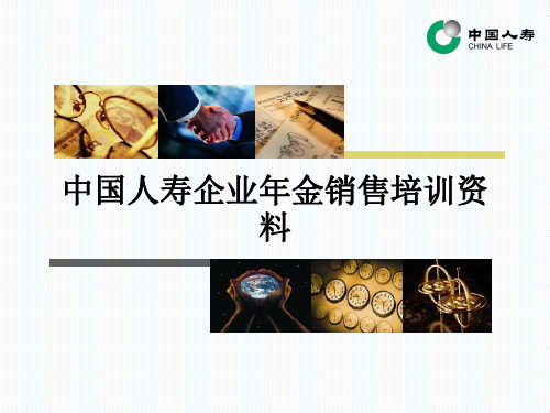 中国人寿企业年金销售培训资料ppt课件