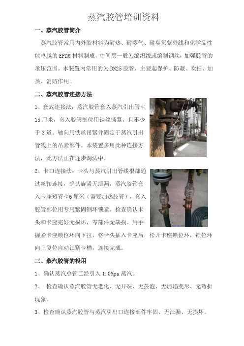 蒸汽胶管培训资料
