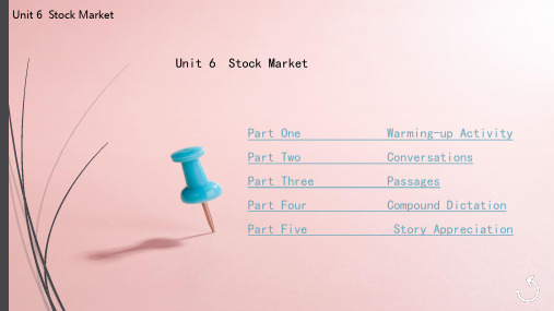 Unit 6  Stock Market图文模板