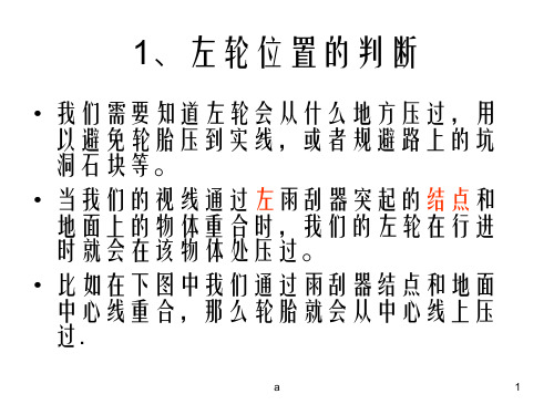 手车位感判断图解
