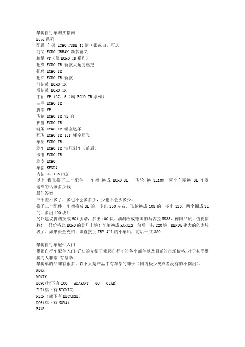 攀爬车购买项